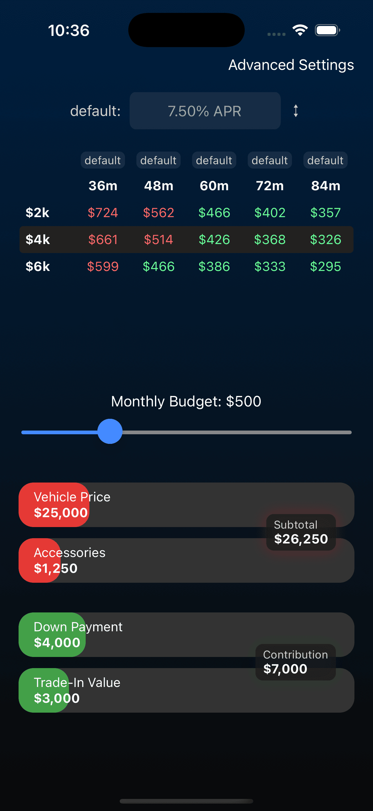 App Screen